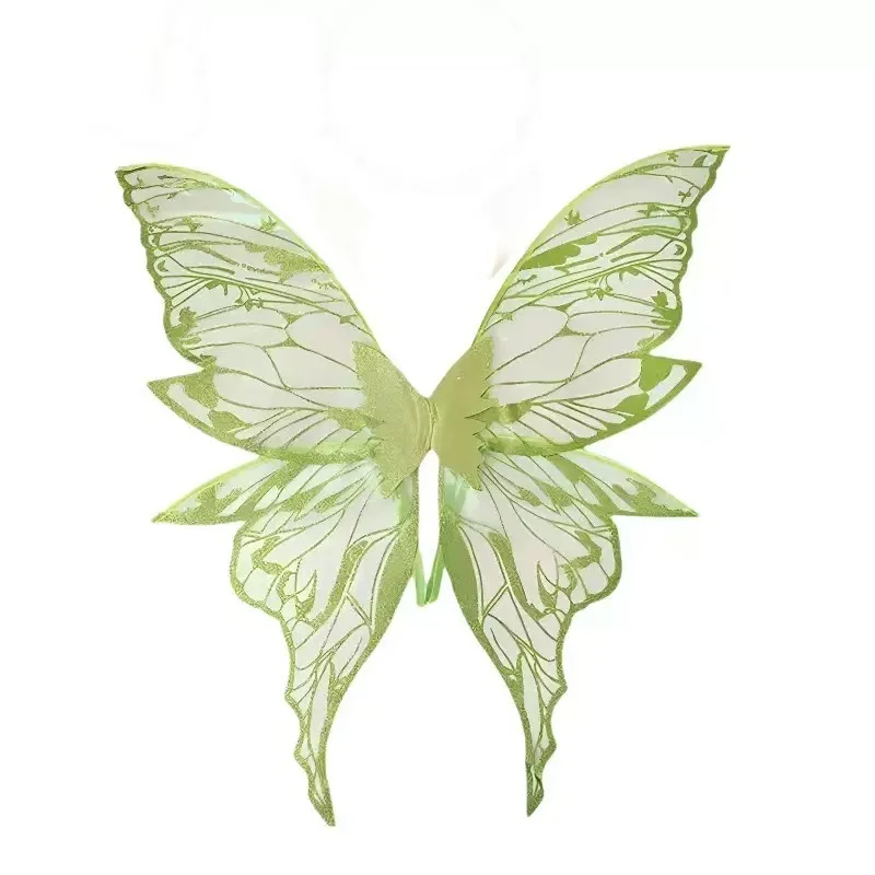 

PYH new gold powder large butterfly wings festival performance photo atmosphere essential props