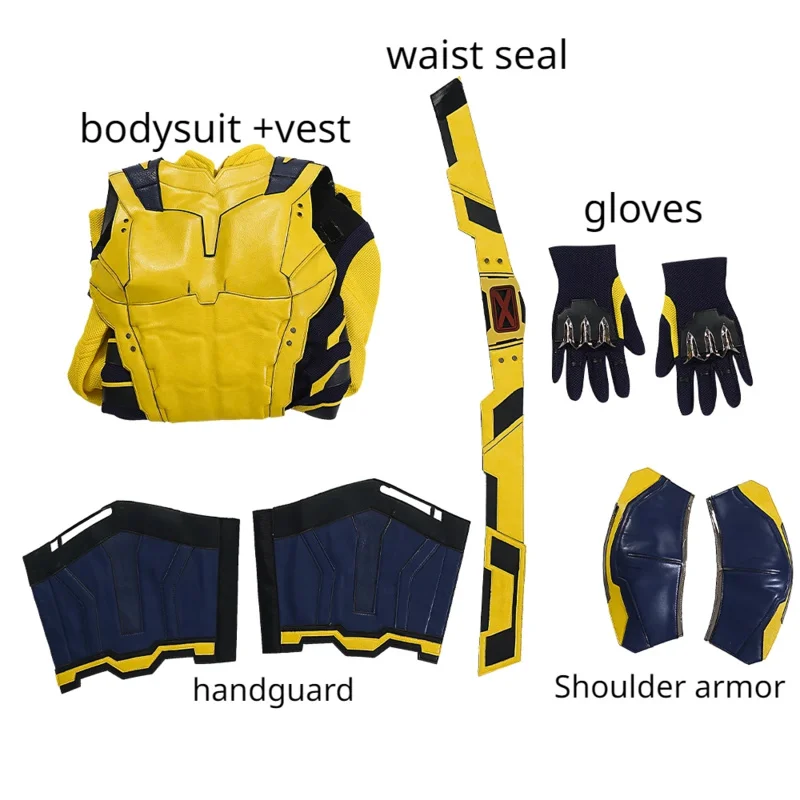 New Deadpoolr 3 Wolverine Cosplay Costume Wolverine Cosplay Zentai Full Set With Bosysuit Shoes Handmade Halloween Man Outfit