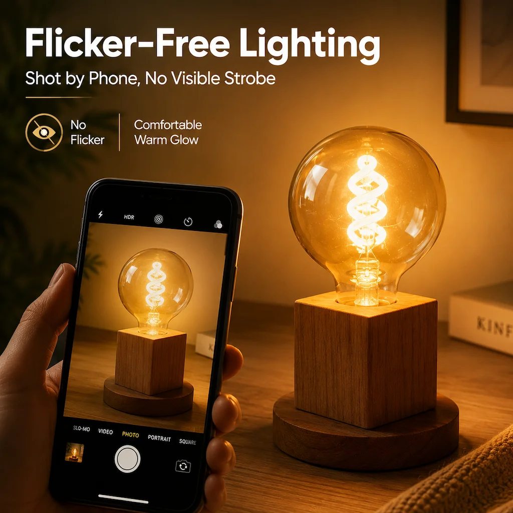 G80 Spiral Filament Edison LED Globe Bulb E27 4W 2700K