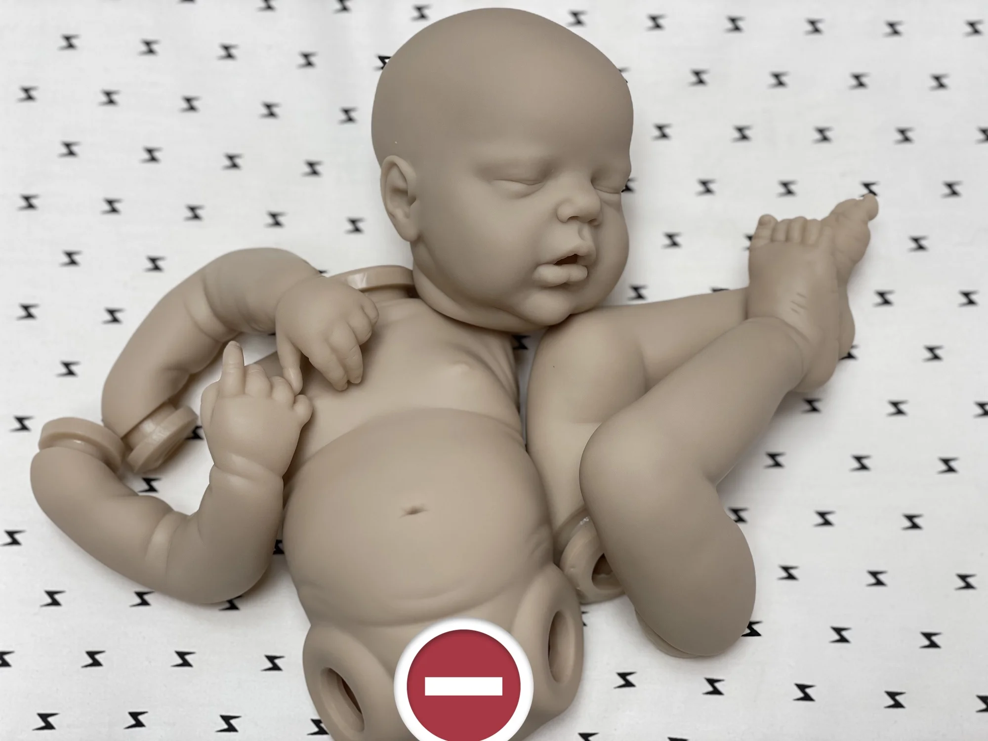 50cm Full Body Vinyl Alexis Bebe Reborn Girl 3D Painted Skin Unassembled Reborn Dolls Kits Lifelike Bebe Reborn Sin Pintar