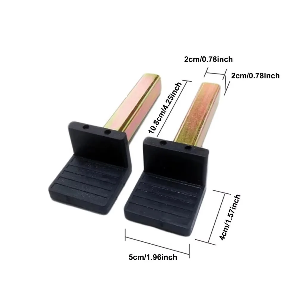 2 Pcs Heavy Duty Motorcycle Rear Stand Attachment U/L Shaped Universal Motorcycle Wheel Support Frame Durable Multipurpose