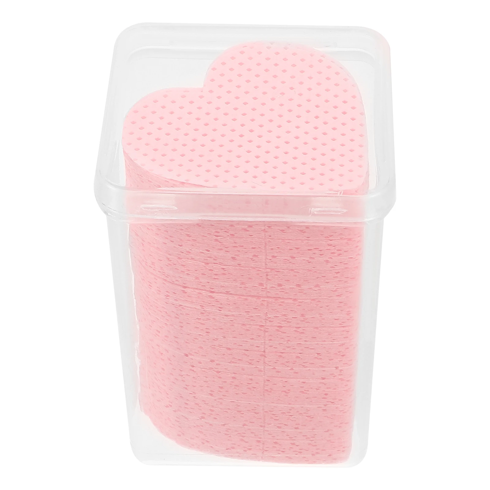 

200 Pieces Nail Wipes for Gel Polish Remover Lint Free Cotton Pads Heart Shape Nail Care Supplies Professional Home Use