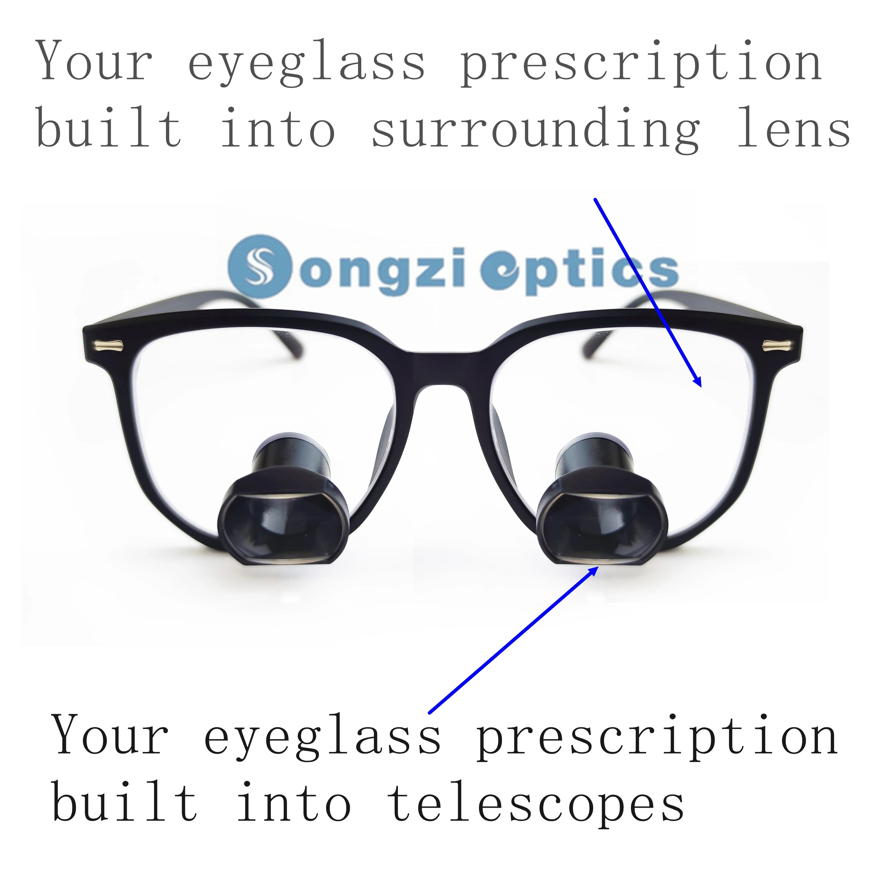 New Arrival 2.5X 3X 3.5X Optional Acetate Frame TTL Dental Surgical Loupes Customized Wide Field Of View