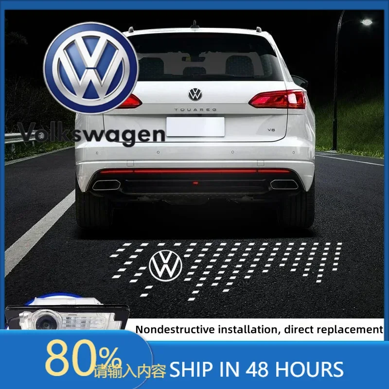 

Горячие солнцезащитные козырьки, проекционная лампа номерного знака для Volkswagen Golf Polo CC Passat Tiguan Arteon Touareg, светодиодные декоративные фонари atmo