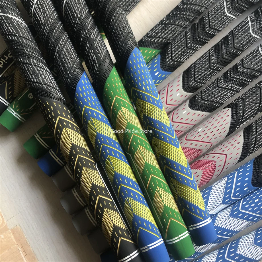 10pcs/lot PLUS4 TEAMS Golf Grip Rubber Golf Grips Cotton Yarn Golf Club Grips Iron and Wood Standard/Midsize Grip Universal 골프연습