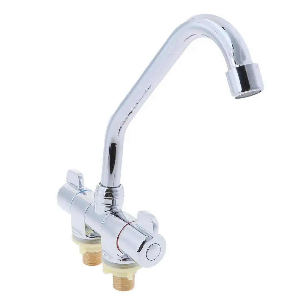 

Marine RV 360° Rotation Water Mixer Tap Bathroom Basin Faucet #002