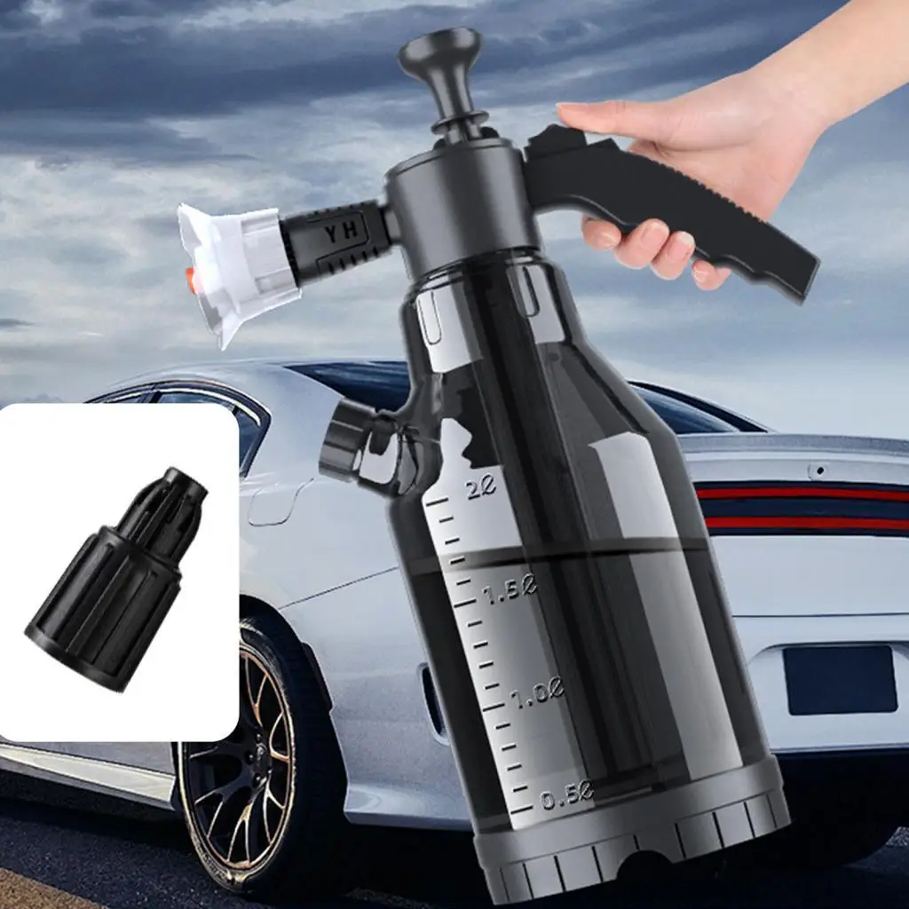 Car Wash Pump Two Nozzles for Household Cleaning Car Washing Flower Watering