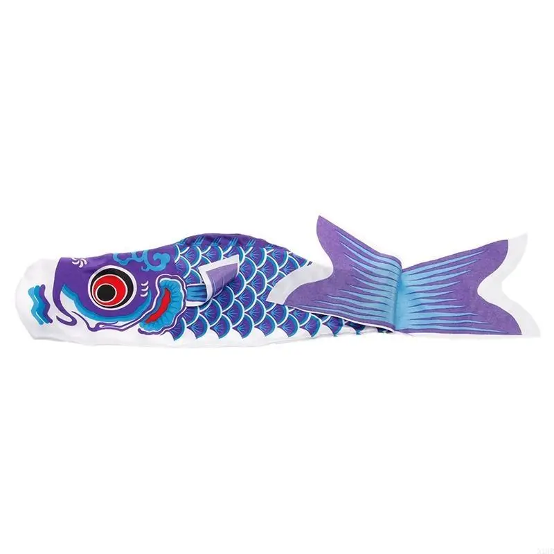 150cm Nobori Carp Wind Socks Koinobori Colorful Fish Flag Hanging Wall Decor