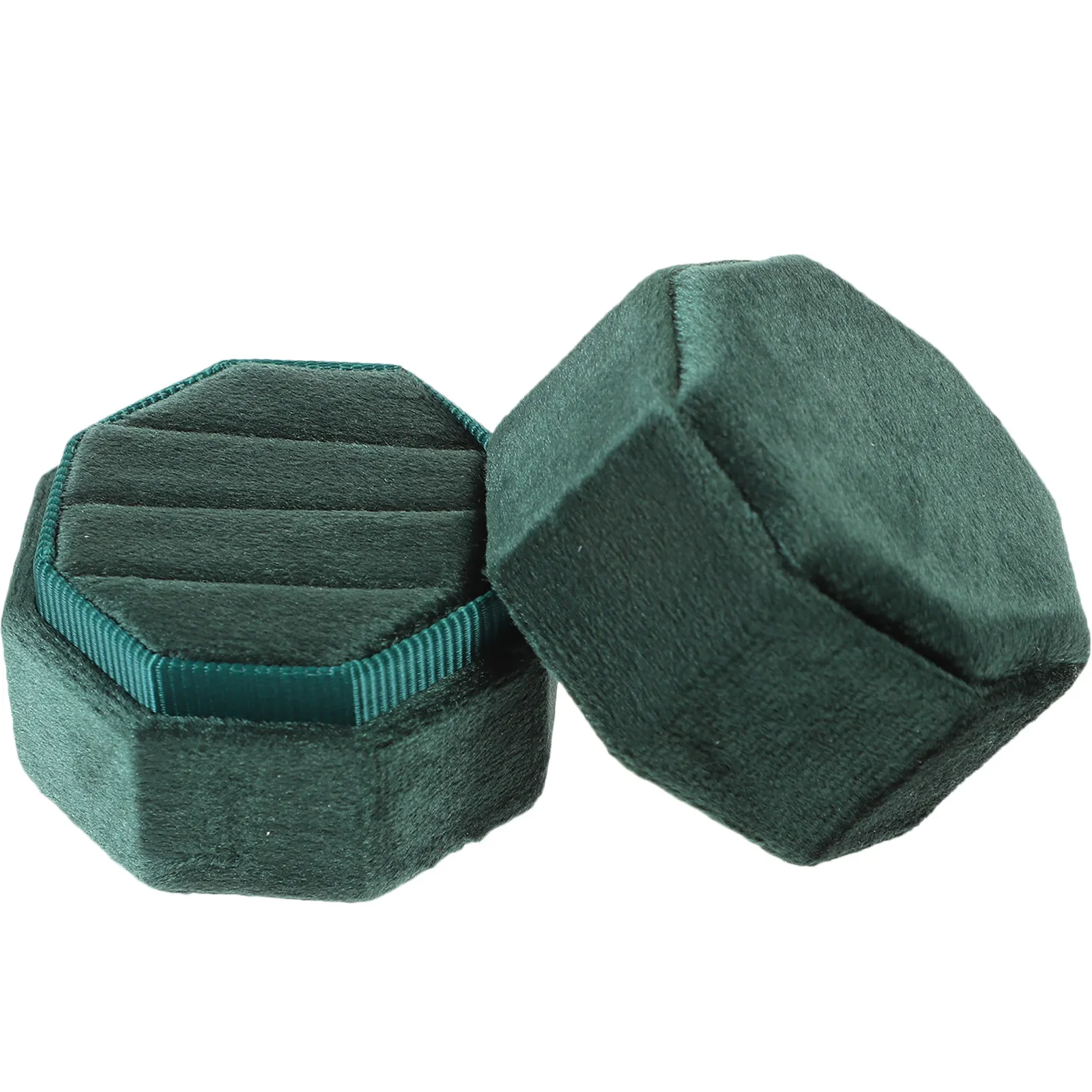 

Изысканная восьмиугольная шкатулка для колец: для предложения руки и сердца, церемонии помолвки, хранения и демонстрации ювелирных украшений, подарочная упаковка для колец