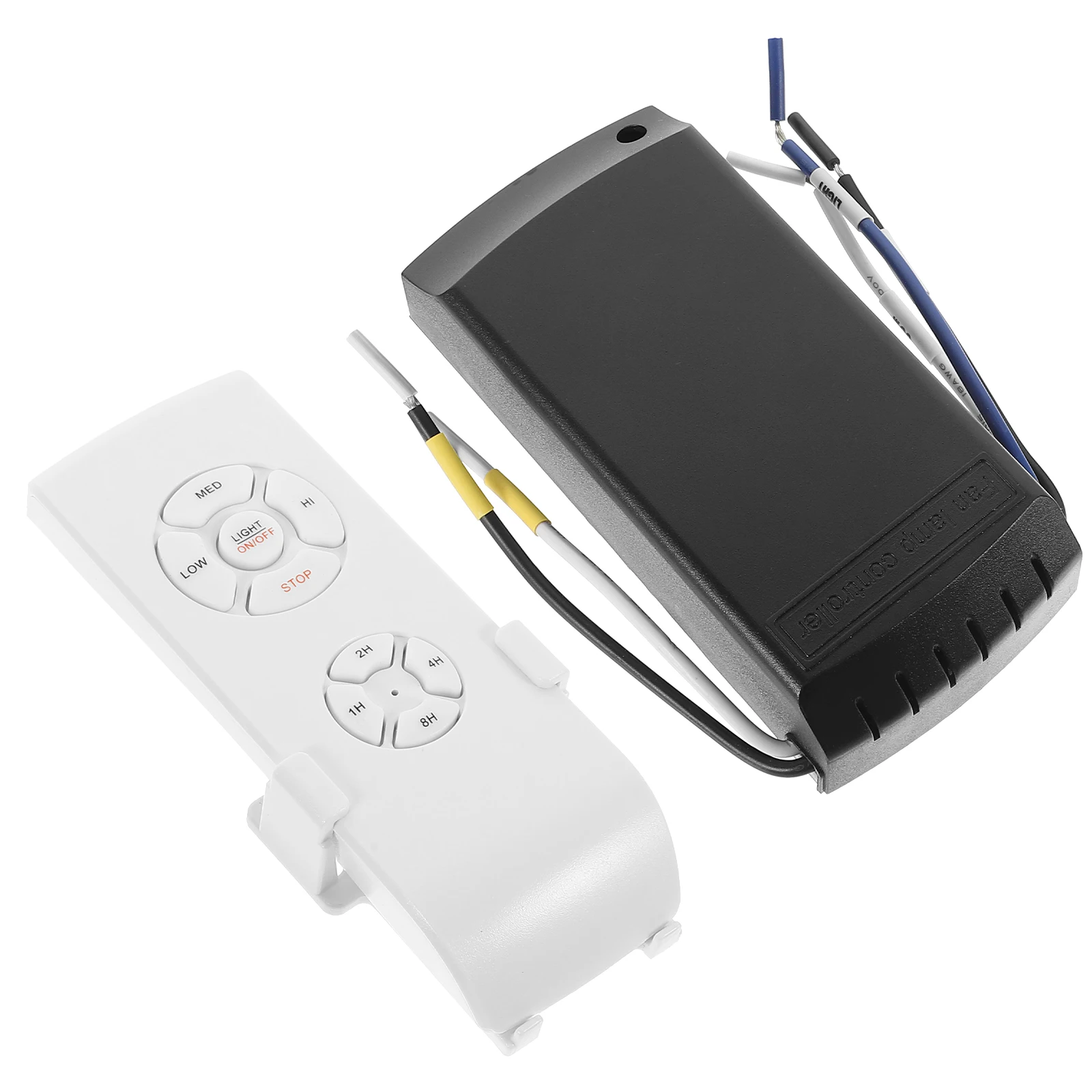 Kit telecomando universale per ventilatore da soffitto wireless Lunga durata Facile da usare Impostazioni di temporizzazione Pulsante in gomma per hotel domestici