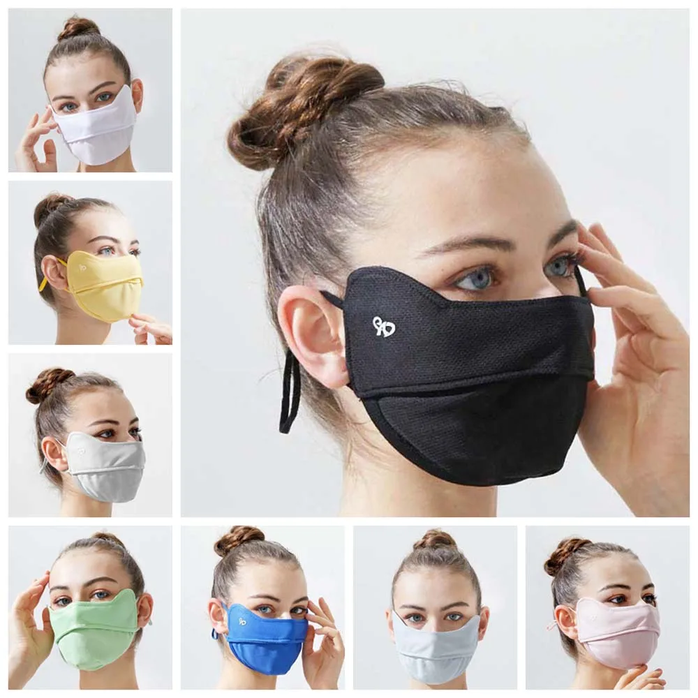 

Anti-UV Face Cover Ice Silk Mask UV Protection Face Shield Sunscreen Mask Face Scarves Adjustable Sunscreen Veil Outdoor