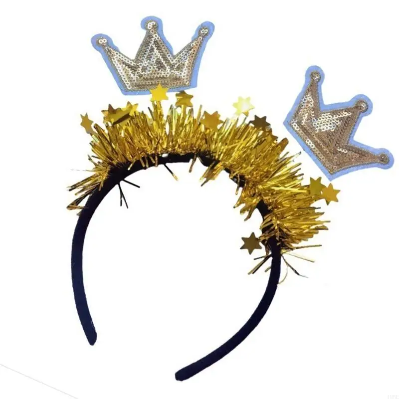 195E 2025 Năm Mới Mũ Lễ Hội Đính Hạt Cườm Mũ Trụ Ngày Lễ Đảng Cung Cấp Cho Trang Phục Hóa Trang