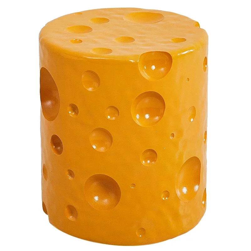 Ins Creative Coffee Table Cheese Edge Side Table High End Pink Cylindrical Coffee Table Stable and Sturdy Stool