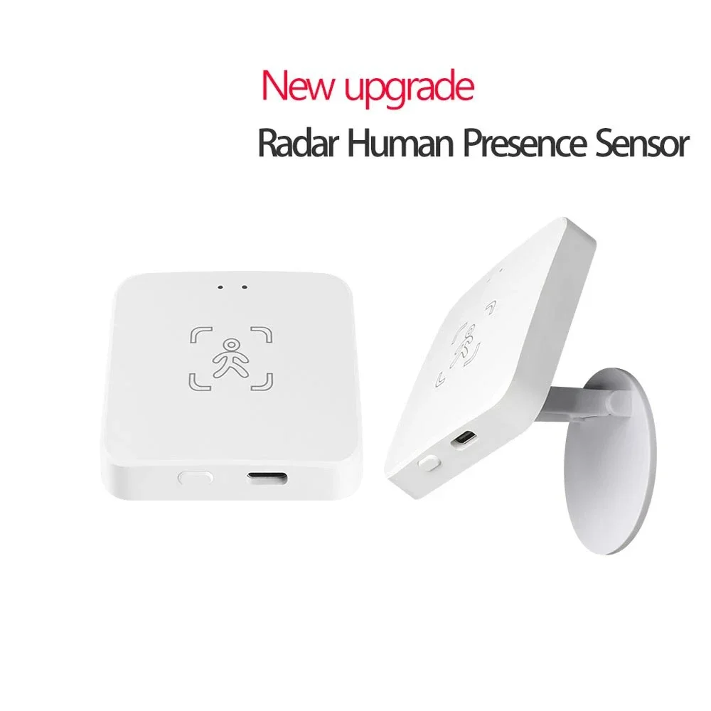 Detector de presencia humana Tuya Zigbee, Sensor de movimiento Pir con Radar MmWave Smart Life con distancia de luminancia, Monitor de detección de respiración