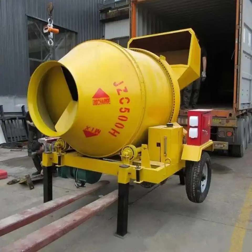 New Product 1000 L Small Lab Forced Cement Twin Shaft Automatic Feeding Concrete Mixer