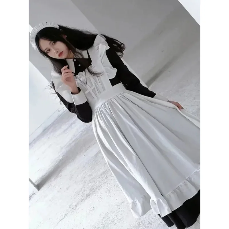 

❤️❤️❤️Anime Maid Cosplay Gothic Lolita Costumes Women Plus Size Love Live Cosplay Halloween Animation Sweet Coffee Waitres❤️⭐️❤️