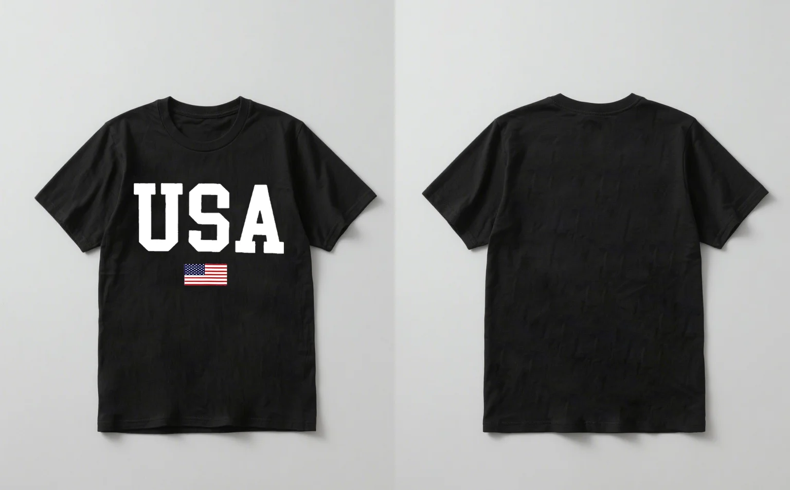 2025 เสื้อแขนสั้นพิมพ์ลายธงชาติอเมริกาอินเทรนด์ใหม่สำหรับทุกเพศ