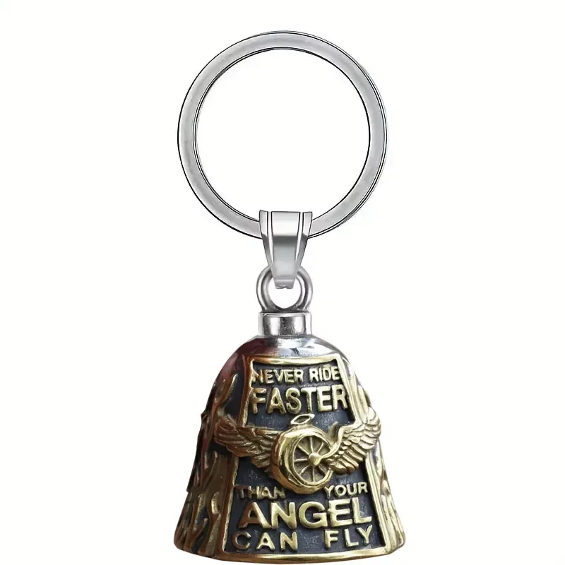 St Christopher Guardian Bell Pendant Key Chain