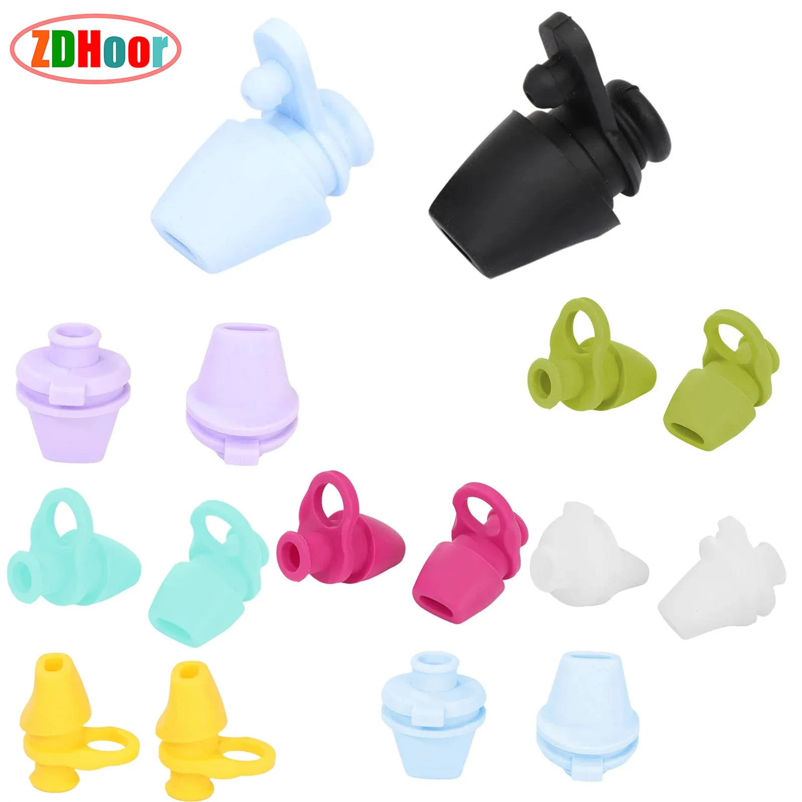 2Pcs Silicone Water Bottle Lid Mouthpiece 22oz/32oz Water Bottle Bite Valve Spout Replacement Replacement Cap Mouth Piece