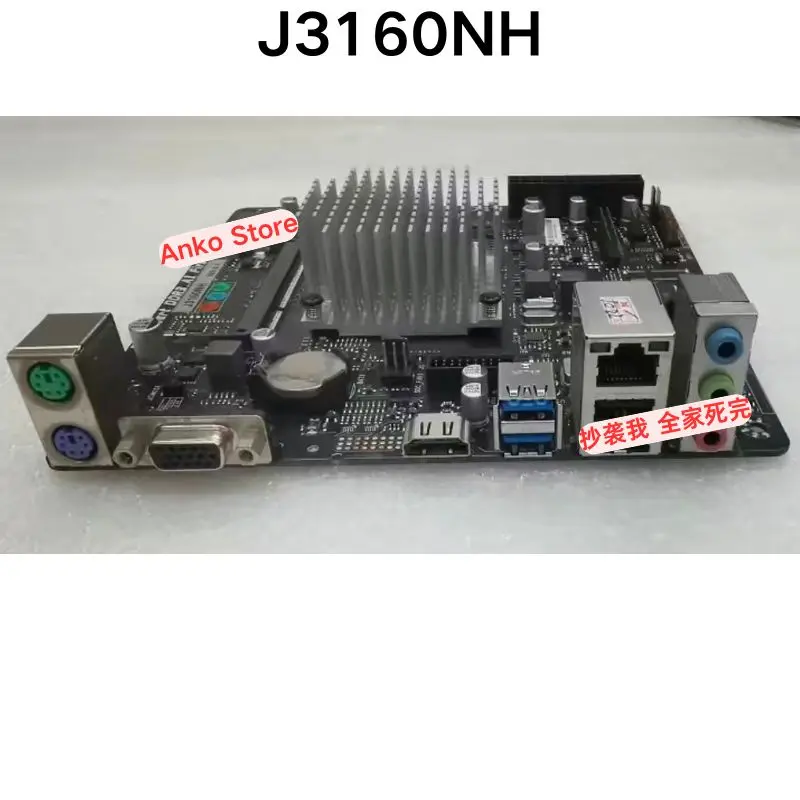 Second-hand test OK  J3160NH motherboard ITX mini integrated Intel quad core CPU low-power silent fanless