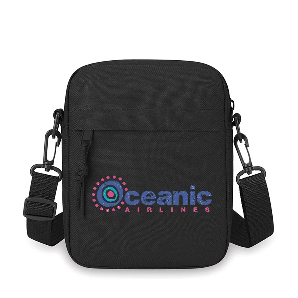 

Oceanic airline logo abstract design Men Crossbody Bag Single Shoulder Women Cartoon Anime Film Printing Design Unisex