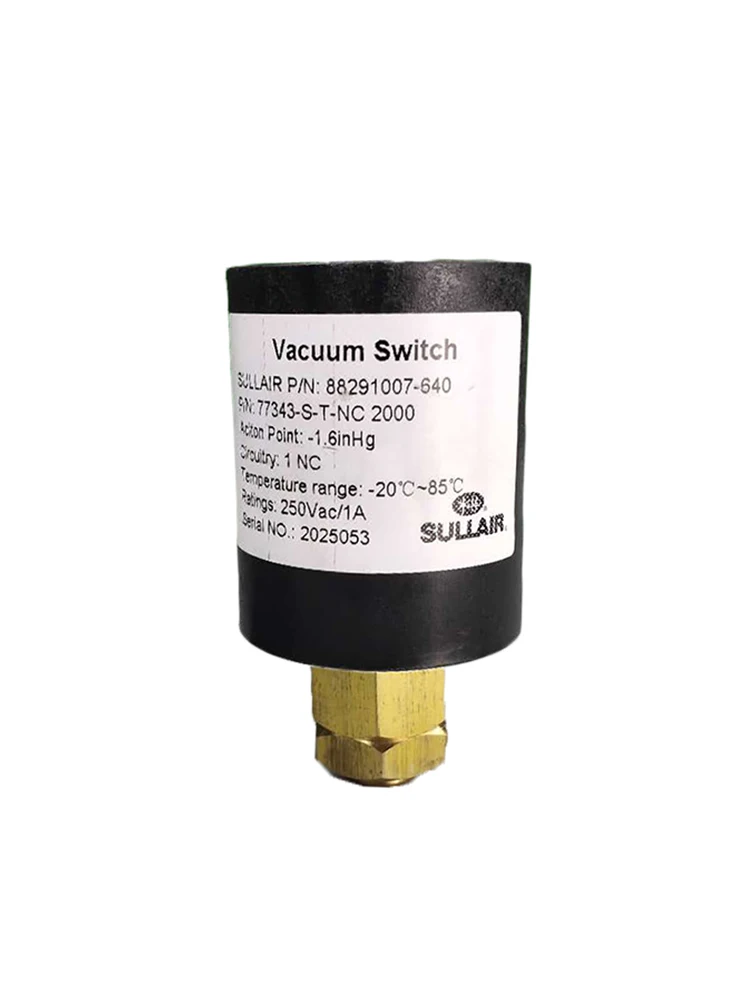 

Genuine SULLAIR Vacuum Switch 88291007-640 OEM Replacement | For Sullair Compressor LS10/12/16