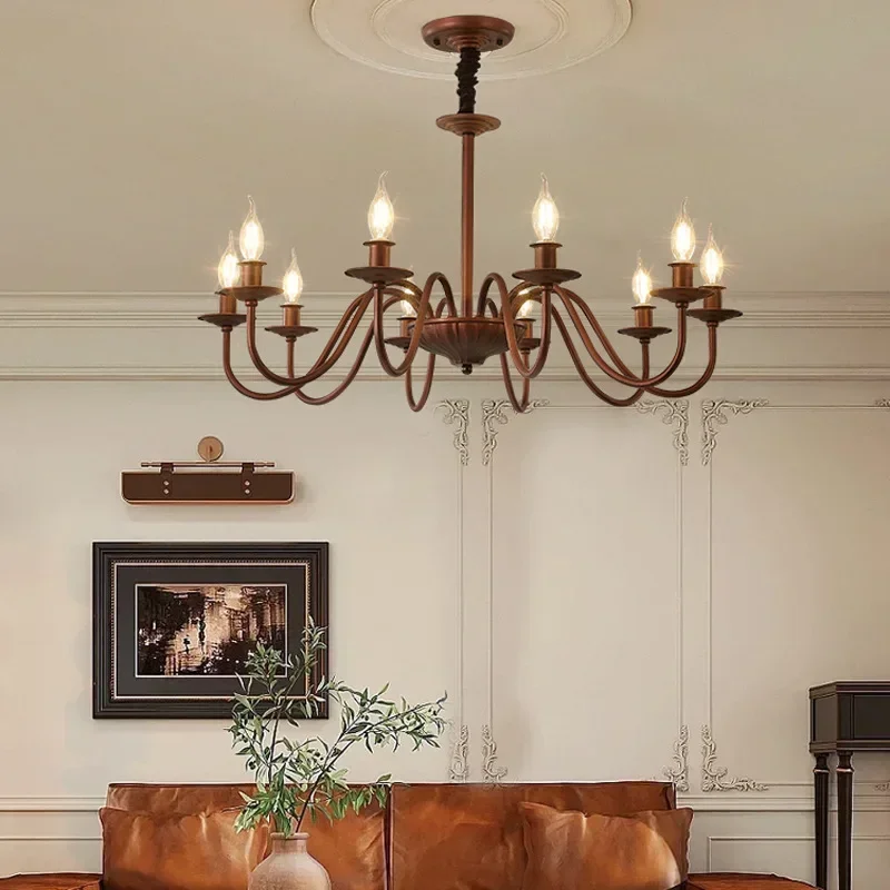 

American Retro Simple Atmosphere Livingroom Glass Dining Room Bedroom Chandelier