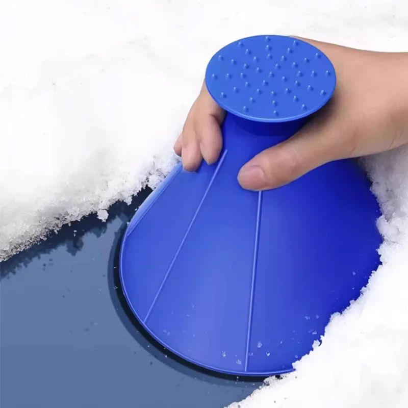 Winter Shape Funnel Snow Plow Ice Pick Tool Scrape a Round De-icing Car Magic Window Ice Stop Ice Scraper