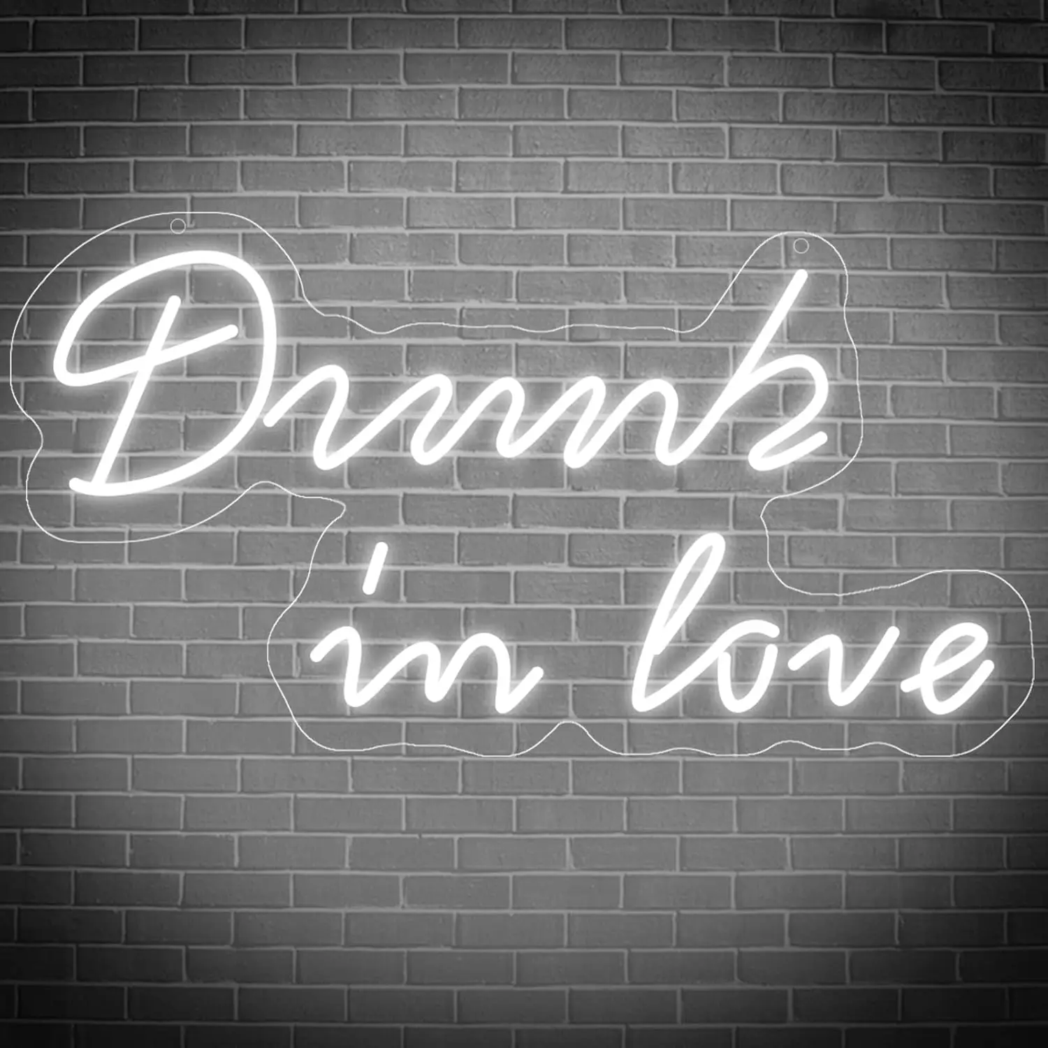 Dru*k in Love Neon Sign,LED Neon Light Wall Sign, Light up for Home Art Wall Decor Sign, Bar, Room, Wedding, Birthday Party Gift