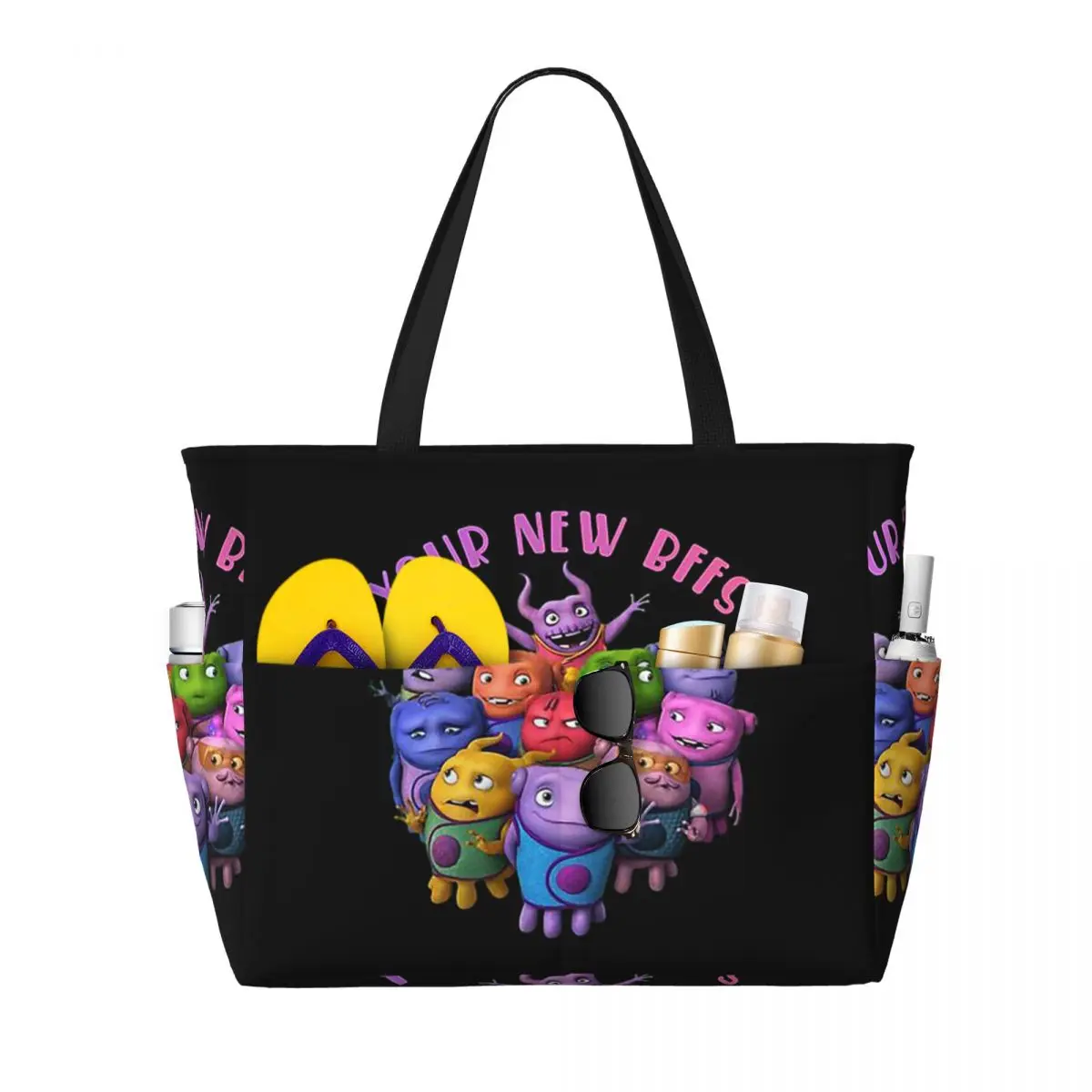

Your New BFFS Are Here Oh The Boov Beach Tote Bag Sport Gym Yoga Duffle Large Tote Bag Women Travel Bag Fitness bag