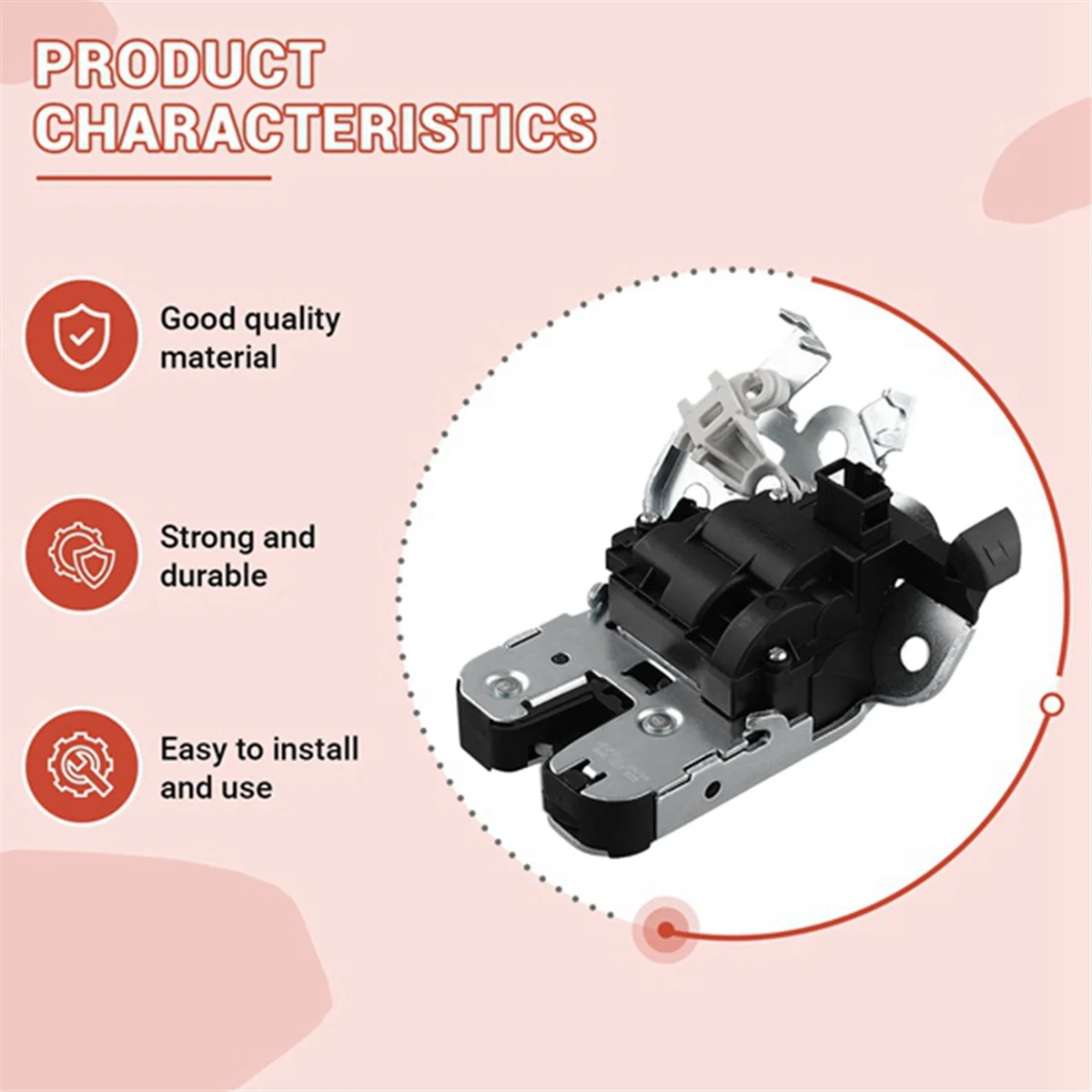 클래식 16D827505 VW Passat B7 Jetta MK6 Sagitar 56D827505 용 자동차 뒷 트렁크 리드 잠금 래치