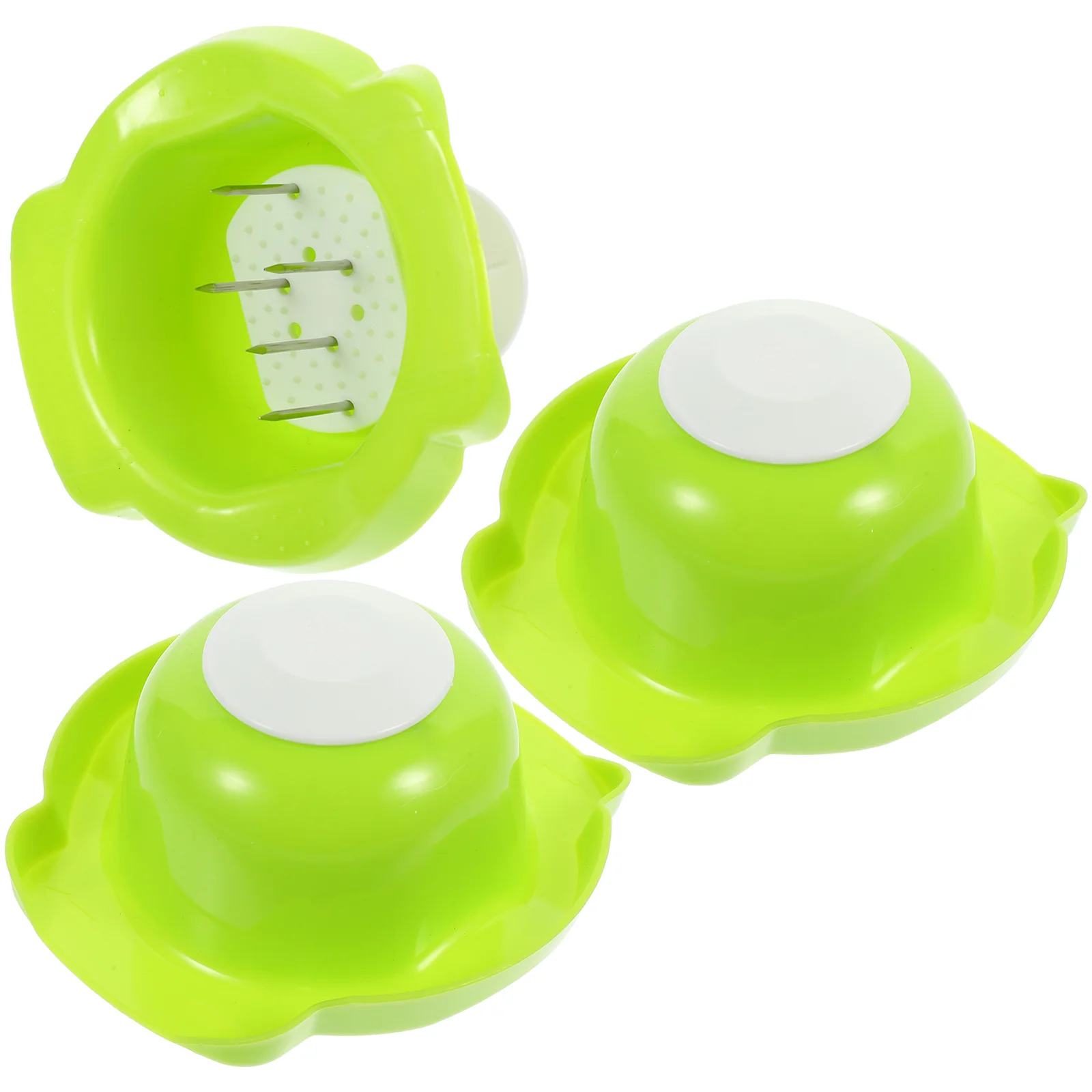 3 Pcs Vegetable Fruit Multipurpose Green Bean Sturdy Finger Wall-mounted Plastic Shredder