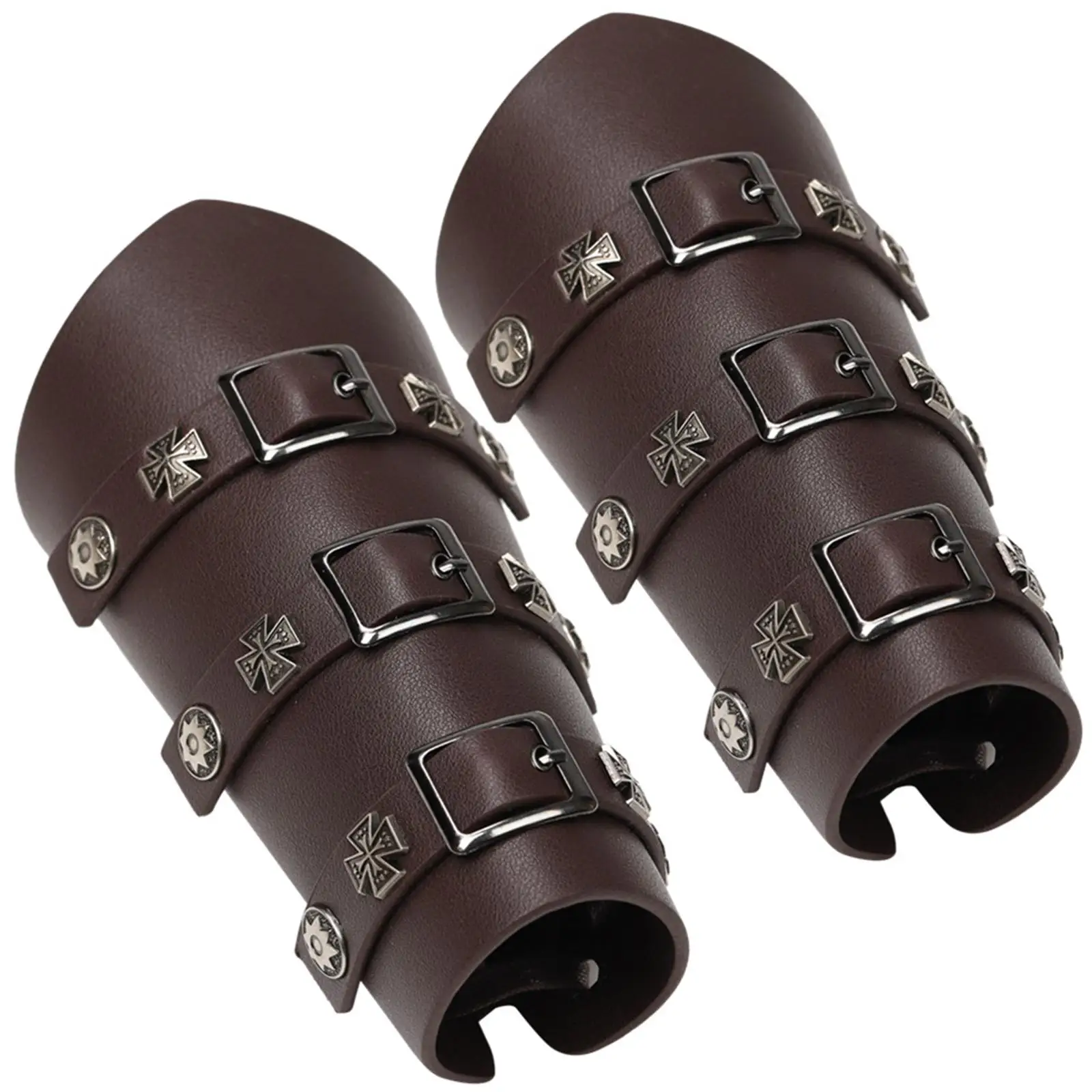 ปลอกแขนหนัง PU สไตล์ยุคกลาง สำหรับงานปาร์ตี้ธีม งานรื่นเริง และงานเลี้ยงน้ำชา