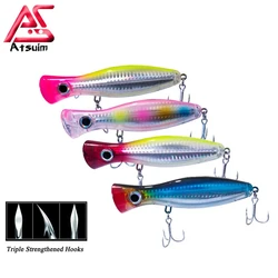 1PC 12cm 40g Top Water Popper ABS Hard Bait Trolling Fishing Lure Crankbait Artificial Wobblers Tuna Carp Fishing Tackle
