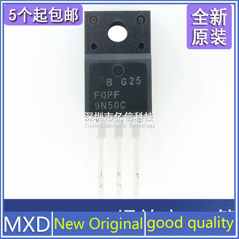 5Pcs/Lot New Original Imported Genuine FQPF9N50C 9N50 LCD Field Effect Mos Tube 9A500V Good Quality In Stock