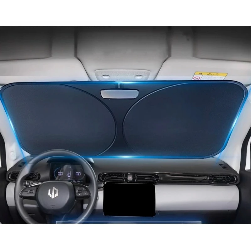 Für Leapmotor T03 Auto Sonnenschutz Frontscheibe Windschutzscheibe Sonnenschirm Wärmeisolierung Sommer Sonnen- und UV-Schutz Auto-Zubehör – Detail 2