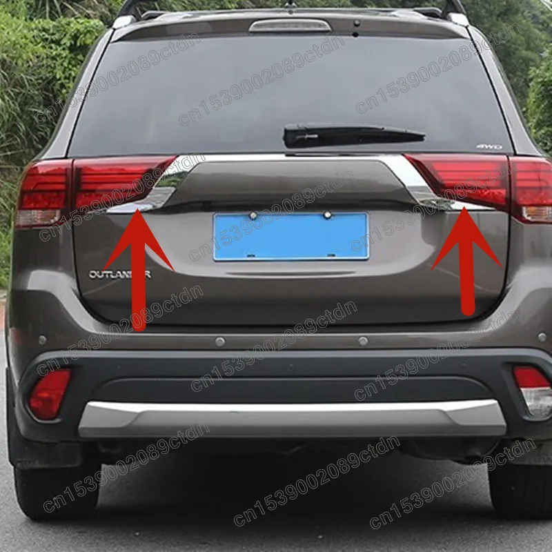 

Rear Light Strips External Taillight Decoration stainless steel For Mitsubishi outlander 2016 2017 2018 2019 2020 2021 H