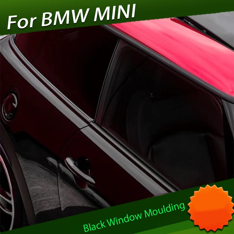 Black Window Trim Sticker Suitable for BMW Mini Cooper Country Man Glass Trim Black Film Modification