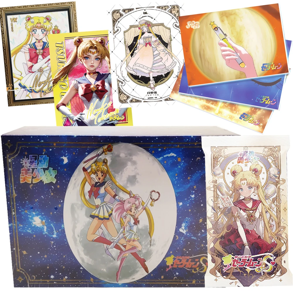 

Fantasy Anime Sailor Moon Collection Cards Lovely Girls Elegant Retro Art Pastoral Style Princess Cards Toys Gifts Loved By Fans