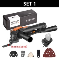 HILDA Vibration Multifunctional Lithium Oscillating-multi Tool with 6 Speed Cutting Saw Tools Using Metal and Plastic