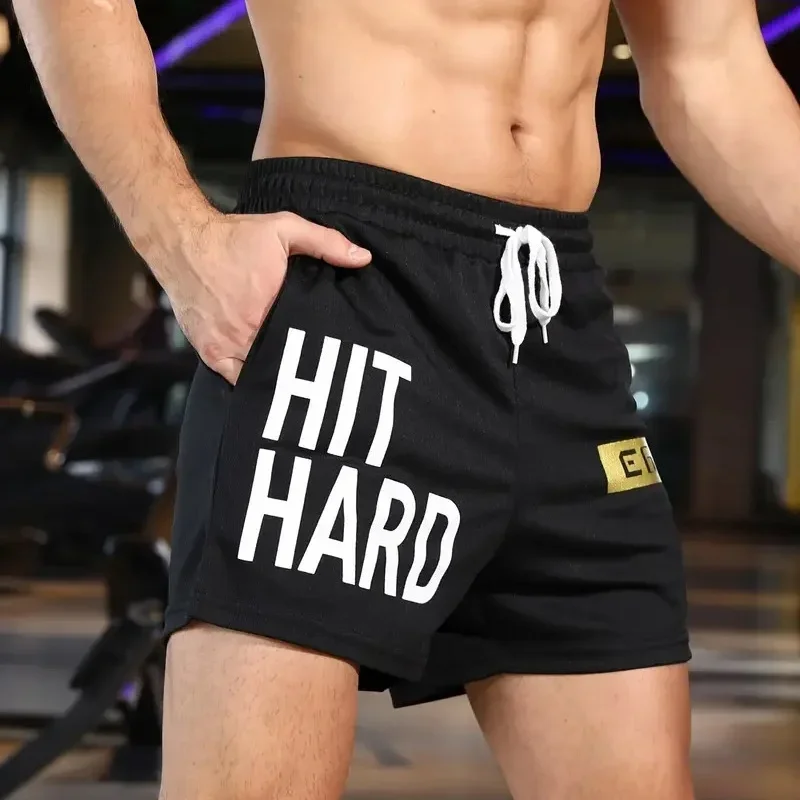 NEW Gym Shorts Men Mesh leisure Shorts Men Quick Dry Loose Sports Basketball pants Male sweatpants summer Breathable Men Shorts