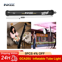 INKEE GCA20U 20W USB Inflatable Tube Light LED Photography Air Column Light Video Fill Light 2700k-6500k Soft Light Effect