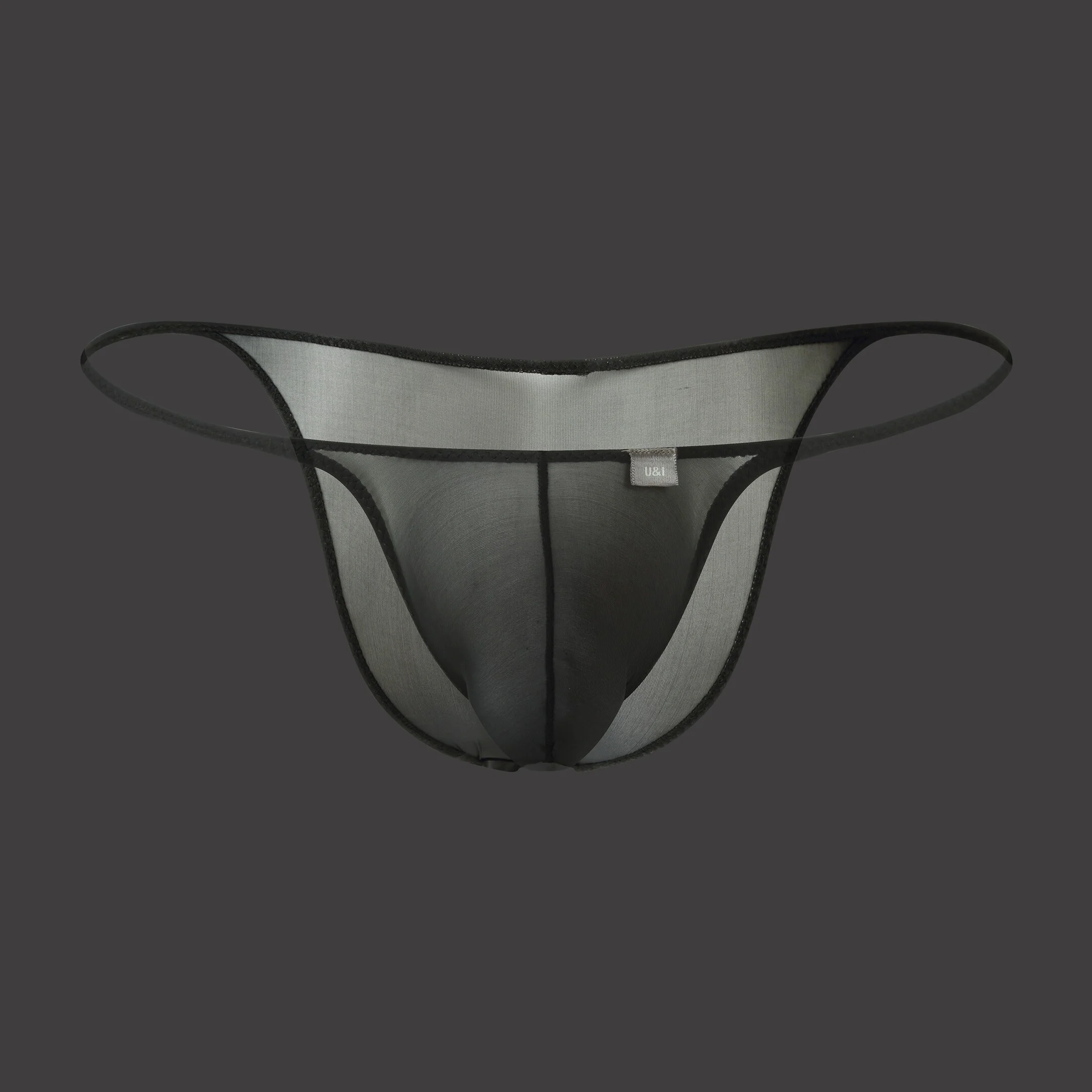 

Мужские трусы U&I, молодежные сексуальные прозрачные трусы-бикини с ультранизкой посадкой и половиной бедер