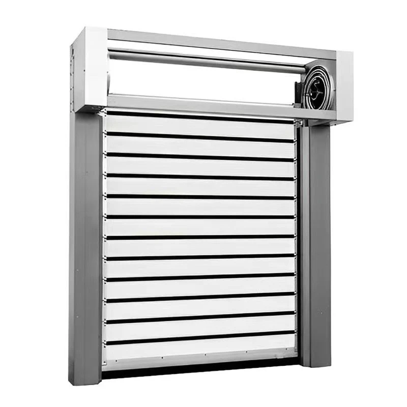 Aluminum alloy high-speed rolling shutter door, induction fast lifting door, fast rolling shutter door can be used in a variety