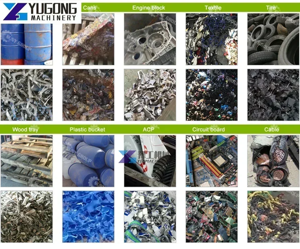 Scrap Metal Recycling Plant Tire Shredders Newest Design 2025 Steel Shredder Machine