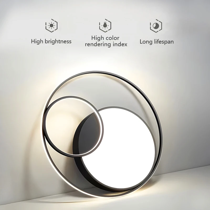 الشمال حجم كبير LED ضوء السقف غرفة المعيشة غرفة نوم المطبخ الحمام غرفة الطعام المنزل إضاءة ديكوريّة يعتم ضوء السقف