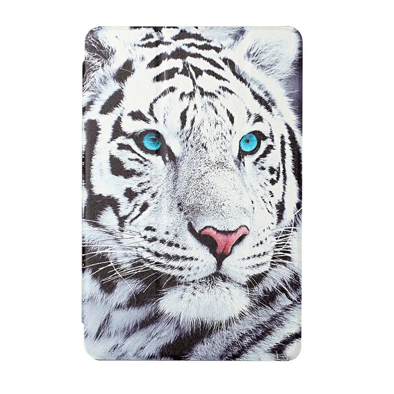 Tri-Fold Leather Cover For Lenovo Tab M10 Plus Case 10.3 Tiger Wolf Tablet Case For Funda Lenovo Tab M10 FHD Plus TB-X606F X606X