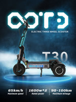 OOTD T30 folding electric skateboard T30, 13 inch off-road tires, 1600W * 2, 60V31.2 AH, mountain folding electric skateboard