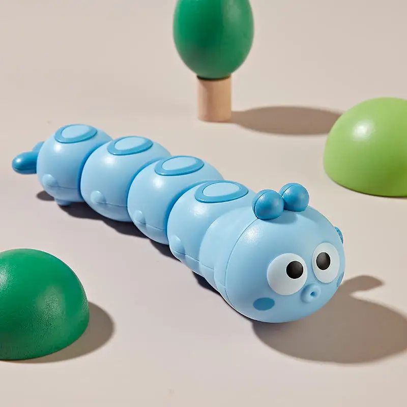 Lustige bunte Tiere Wurm Reptil Uhrwerk Krabbelspielzeug Rocky Swing Aufziehspielzeug