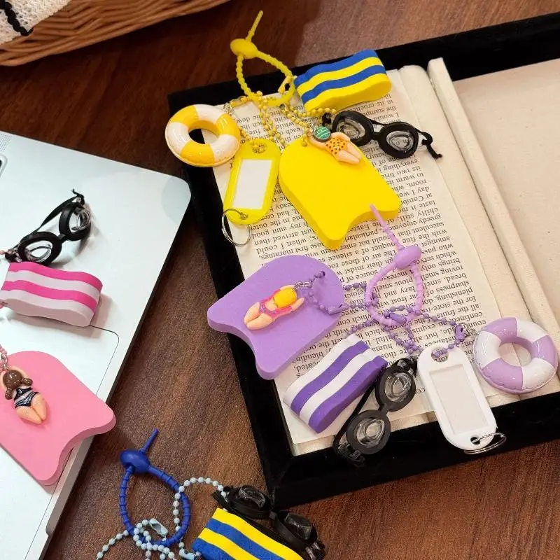 Sportlicher Schlüsselanhänger, niedlicher Schwimmring-Anhänger für Mädchen und Jungen, Rucksackanhänger, Taschenanhänger, Autoschlüsselanhänger, schickes Accessoire, Geschenk. – Detail 8